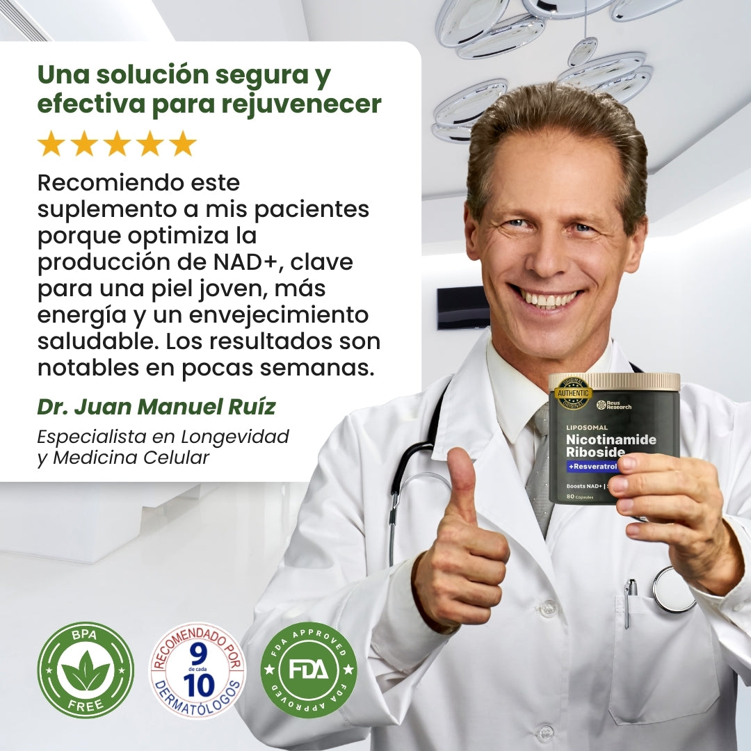 Restaura tu energía, rejuvenece tus células y potencia tu mente con NAD+, vive más y mejor