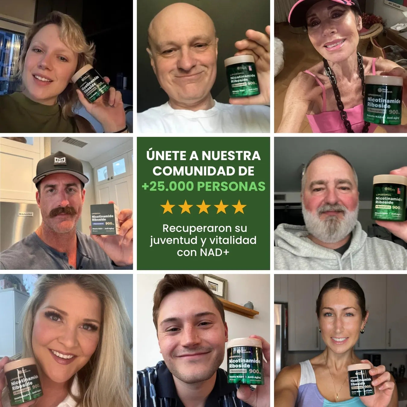 NAD+ ORIGINAL Elimina las arrugas y los signos del envejecimiento en 1 semana