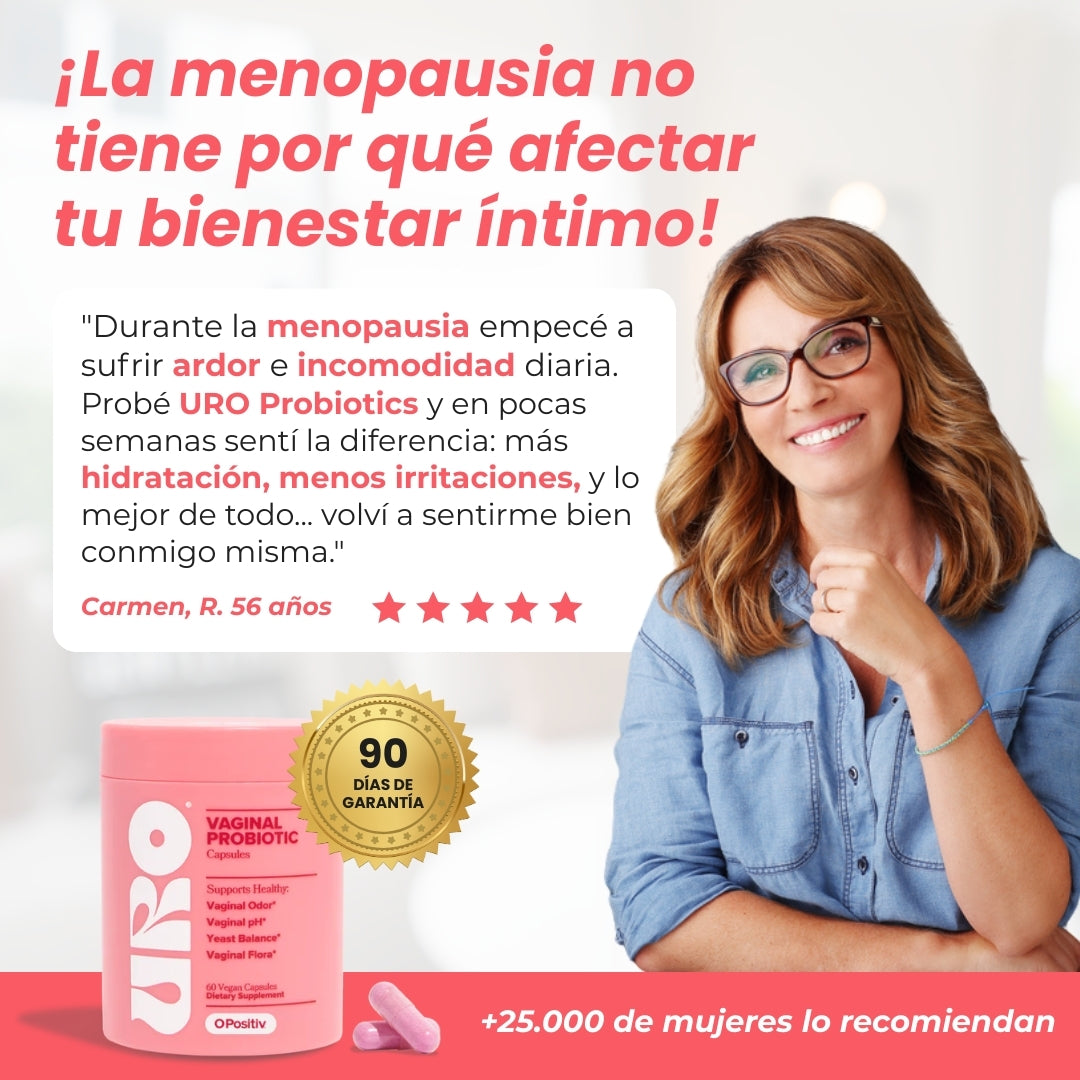 Previene infecciones íntimas, alivia el SOP y equilibra tu bienestar en la menopausia con URO