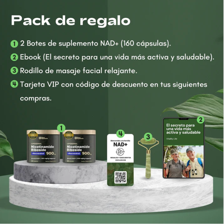 Restaura tu energía, rejuvenece tus células y potencia tu mente con NAD+, vive más y mejor