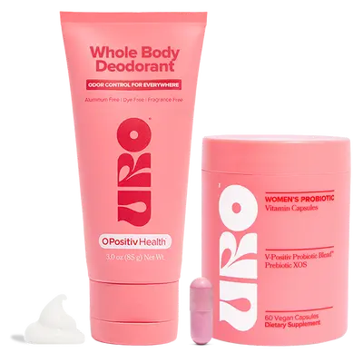 1 CREMA DESODORANTE INTIMA Y 1 BOTE URO 60 CAPSULAS
