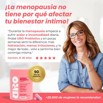 Previene infecciones íntimas, alivia el SOP y equilibra tu bienestar en la menopausia con URO
